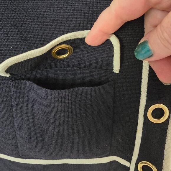 Doncaster Navy Blue and Gold Jacket - Picture 2 of 8